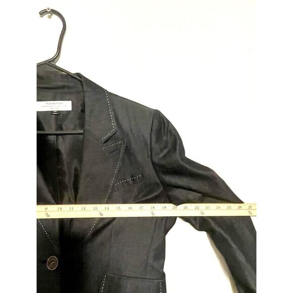 Tahari Blazer Women’s 14P Charcoal Career Jacket Lined Work Wear - Picture 8 of 8